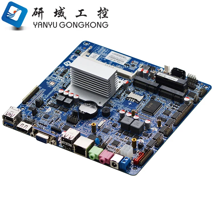 M56_D6E mainboard 6*COM Celeron J1900 fanless thin mini itx motherboard with EDP