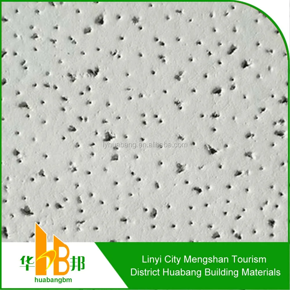 vinyl finish mineral fiber board for suspended ceilings