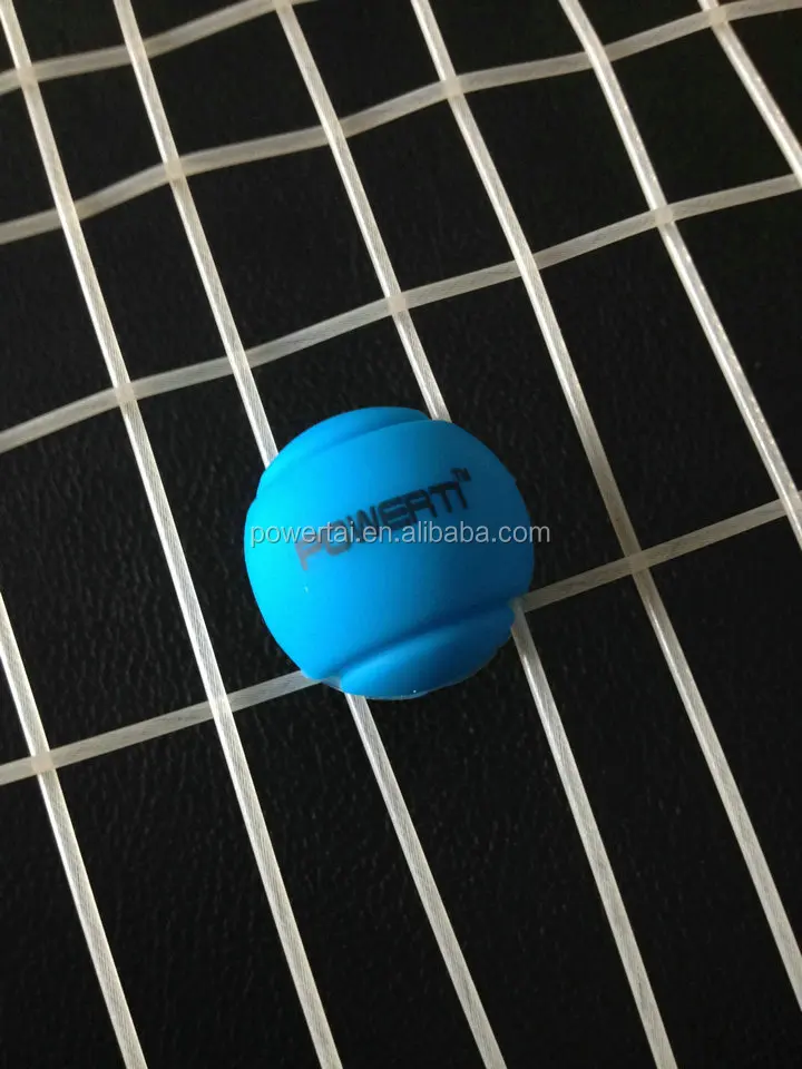 New custom tennis string dampener,tennis ball shape tennis dampeners facoty price
