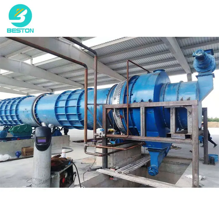 Beston BST-10 1-2T/H Sawdust Carbonization Furnace to Charcoal carbonization machine