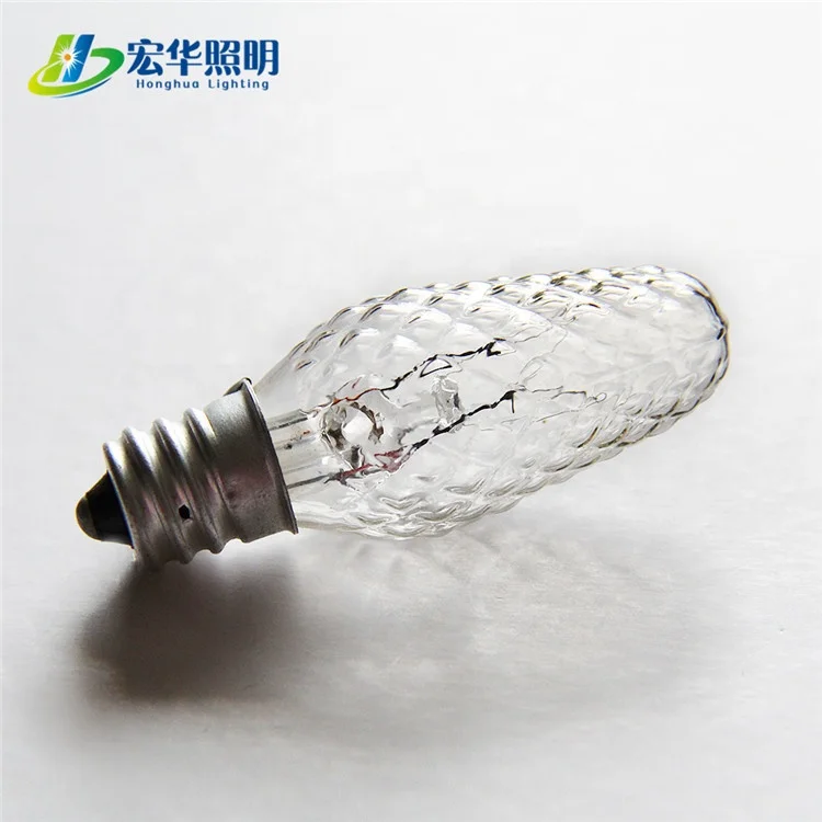 C7 Clear beautiful color lighting bulb for sting light bulb