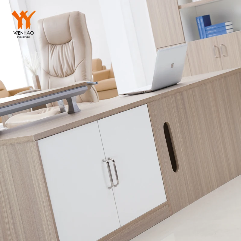 Secretary office counter table office furniture models design