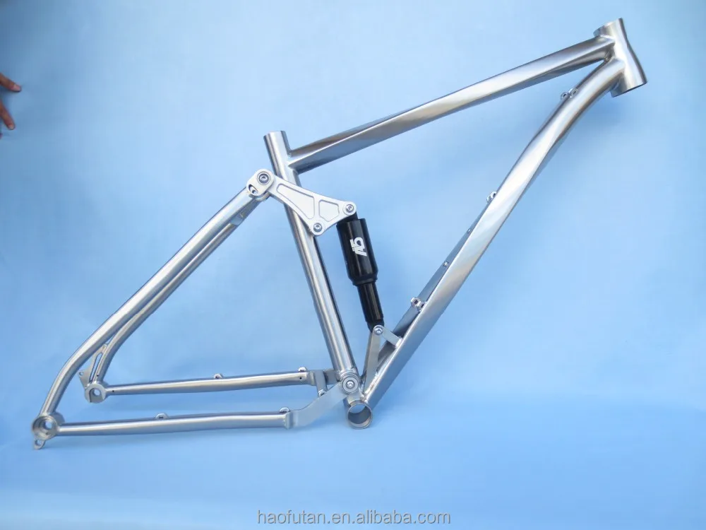 The Most Professional of Gr9 Titanium 650B/26er/29er Mountain/fat Bike Full Suspension Frame