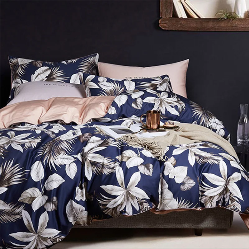 60S combed 100% egyptian cotton luxury home bedding sheet sets 3d digital printed