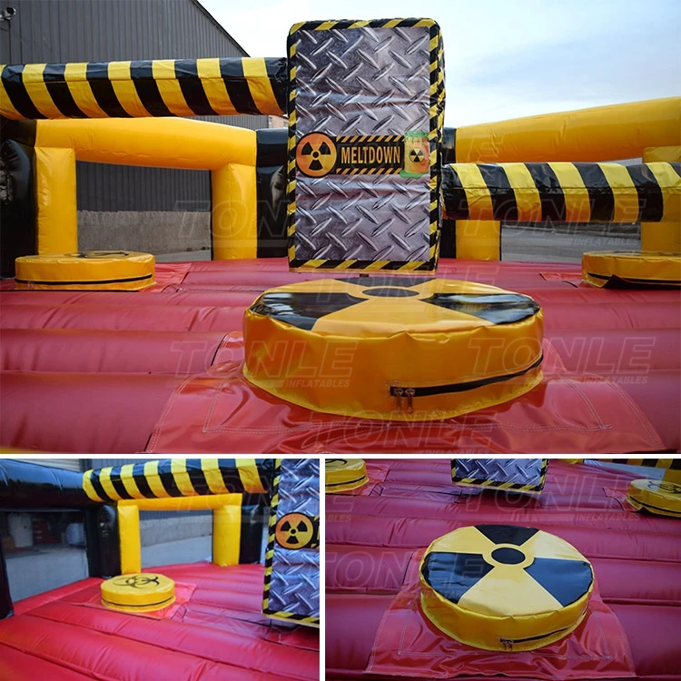 cheap 4 players inflatable last man standing,inflatable total wipeout sweeper game for sale