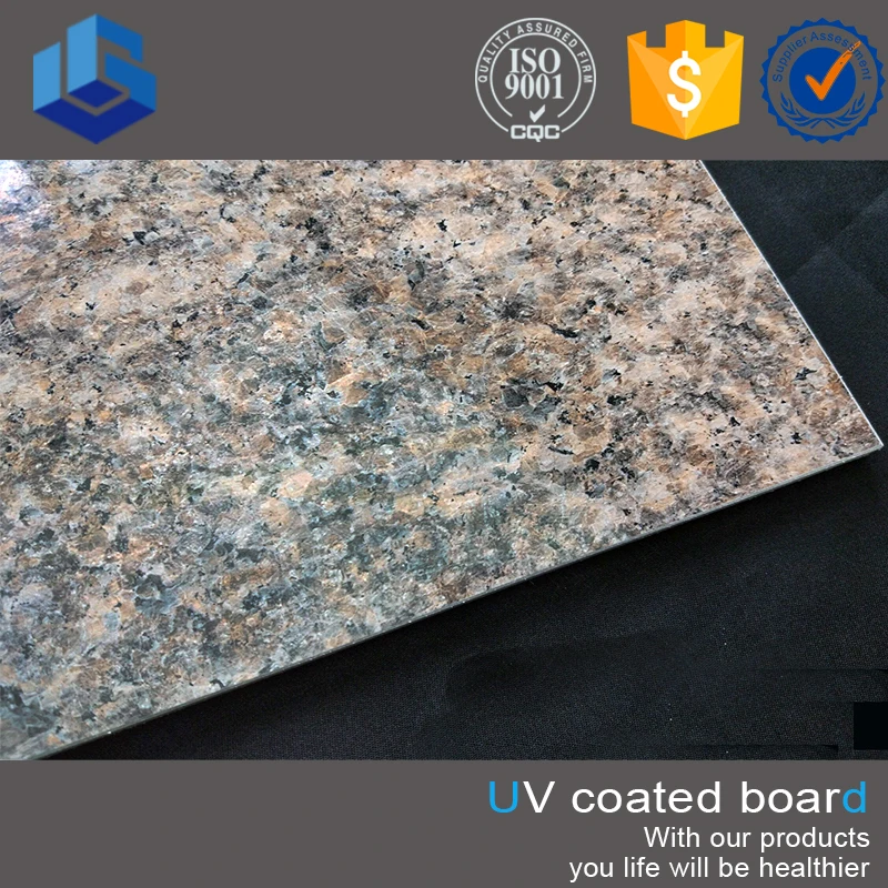 
Interior Wall Pvc Sheet Marble Uv Coated Fiber Cement Board 