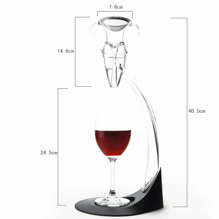 Angel decanter wine decanter aerator with holder