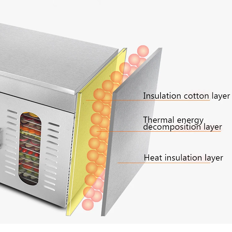 YTK-019 Commercial Usage 48 trays food commercial dehydrator machine home 220v
