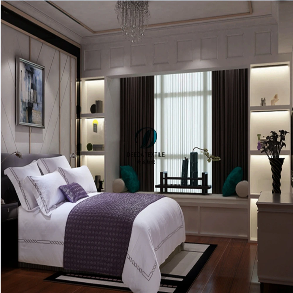 Deeda factory quality hotel bed scarf / hotel bed runner