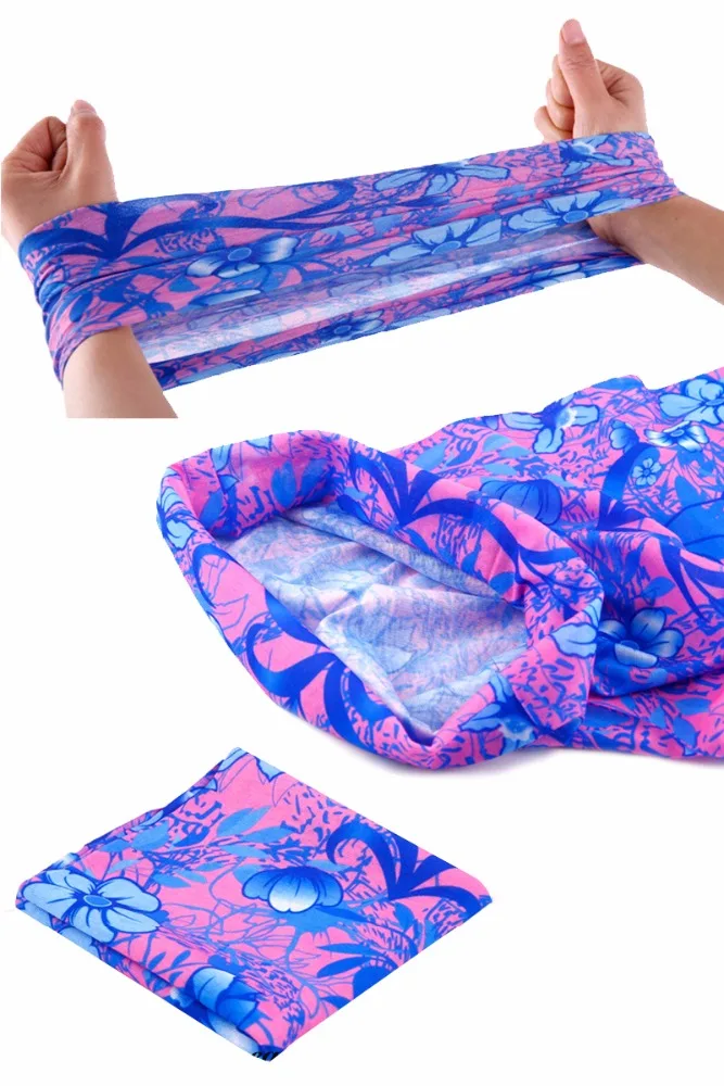 Custom Design Tube Bandanas Seamless Head Bandana Headwear Multifunction 12 Ways Wear Headwear Facemask Neck Scarf