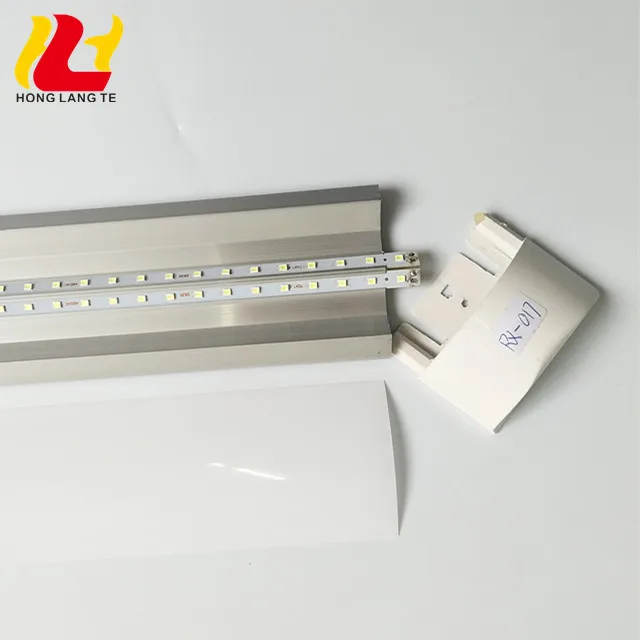 Пользовательский 6500K 4 фута 36 Вт PC крышка алюминиевый корпус поверхностное крепление очищенная Светодиодная трубка тройной стойкий потолочный линейный светильник