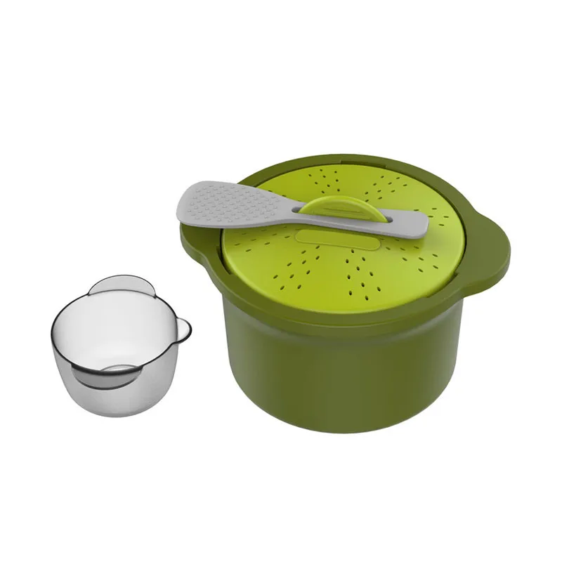 
kitchen BPA free Microwave Steamer Cooker Kit Food Microwave Steamer Bowl 