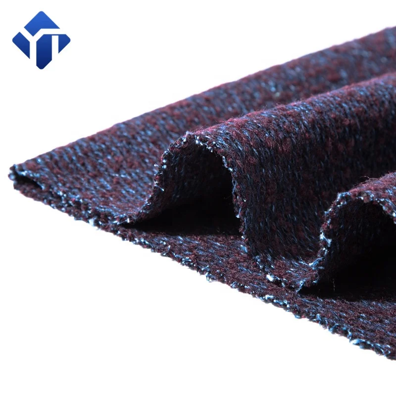 
New high quality tweed boucle wool fabric for cotton twill wool coat by mills 