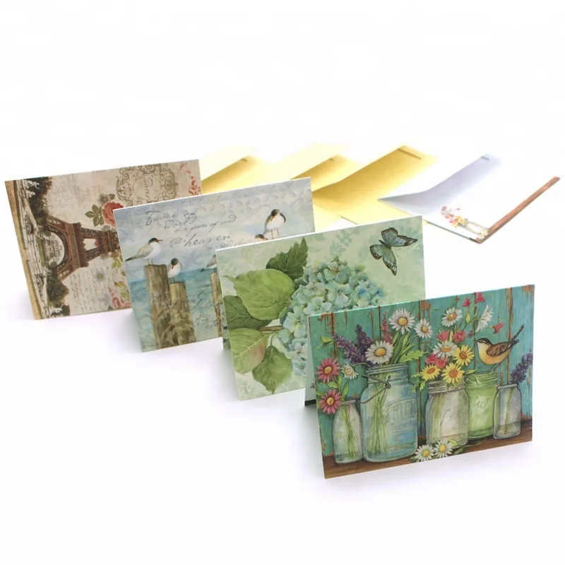 Eco - Friendly Printed Elegant Picture Color Postcard