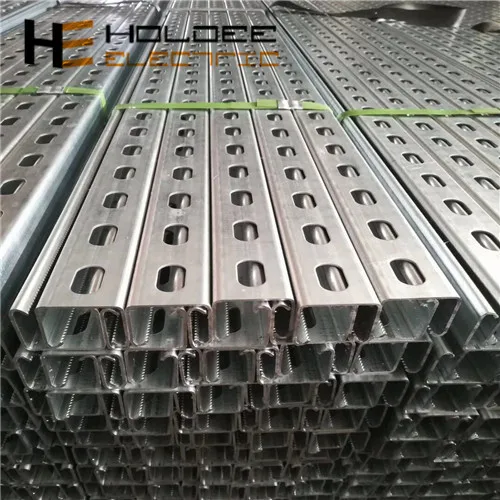 Cheap curved aluminum unistrut c channel profile with serrated edge