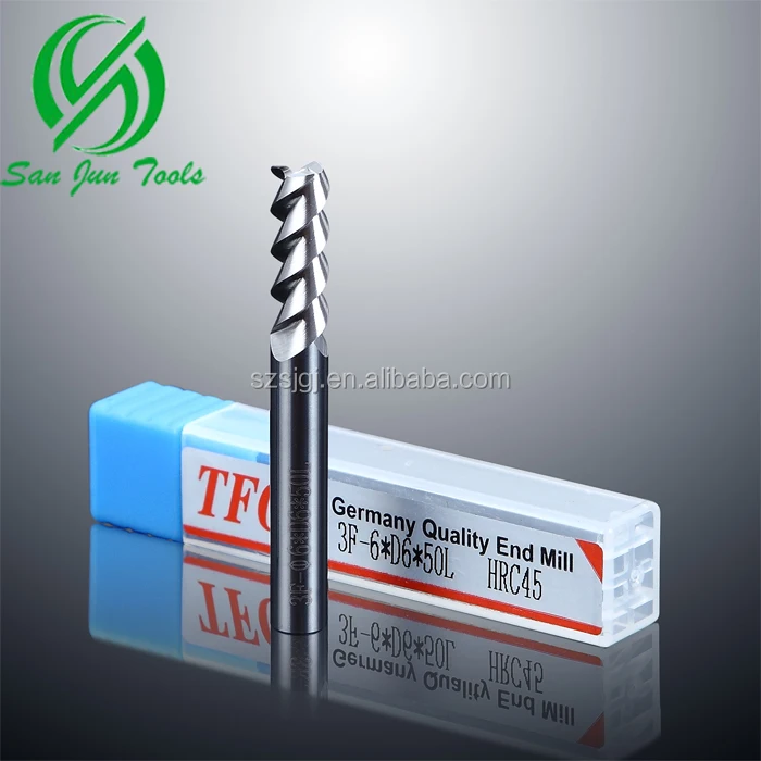 
3Flutes Carbide Aluminum End mill bits for aluminum processing 