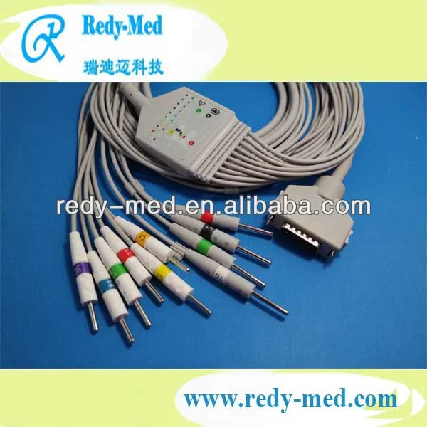 10 приводит фукуда denshi экг кабель с кабеля исклю 10, дин 3.0