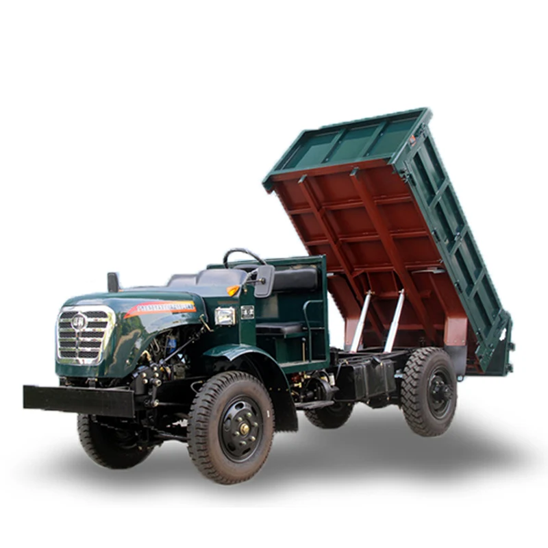 HL134K Huili brand 4wd tipper truck with no roof agricultural dump truck