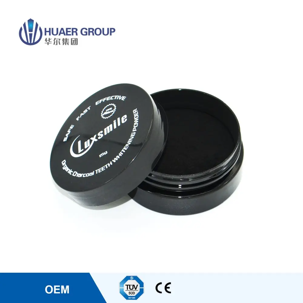 
Luxsmile Activated Coconut Charcoal Carbon Teeth Whitening Powder With Printing Label 