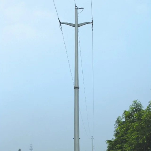 33kv-400kv galvanized octagonal steel power pole electrical power transmission line tower with factory price