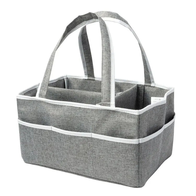 Large fashion nursery organizer cotton baby diaper storage caddy