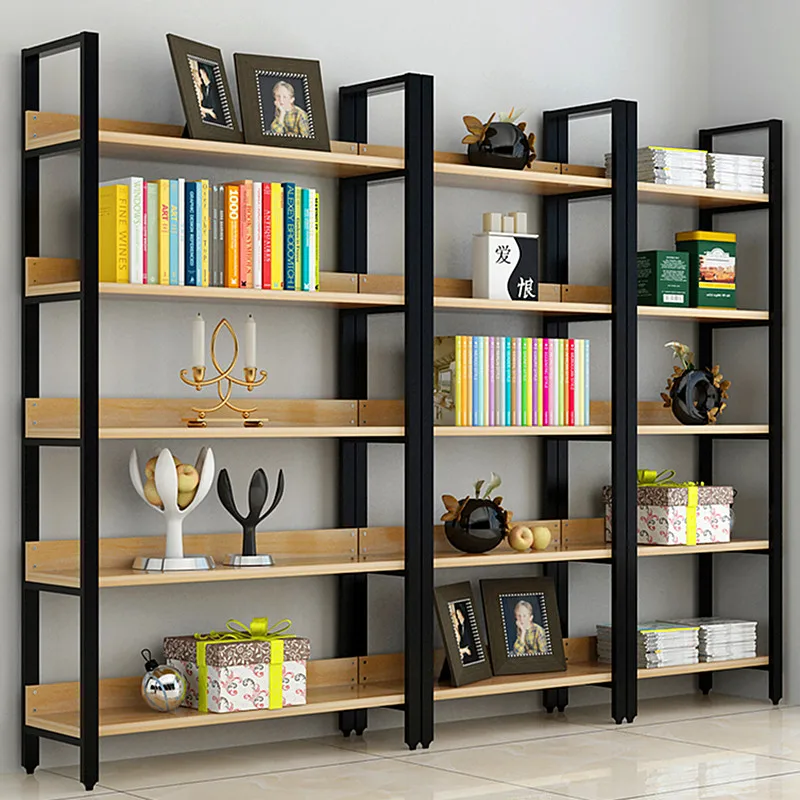 used  bookcase modern metal bookshelf dividers for library decorate