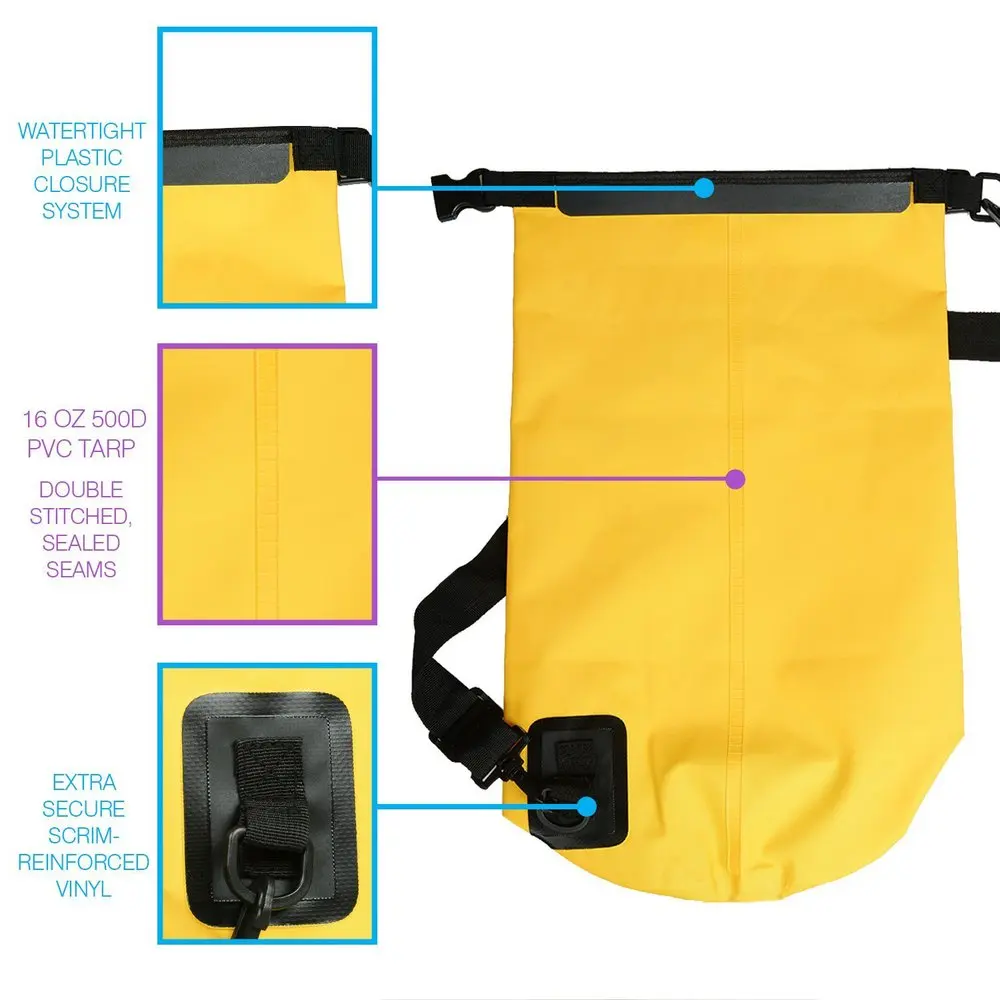New design waterproof backpack travel bag camera bag customized camping waterproof dry bag dry sack