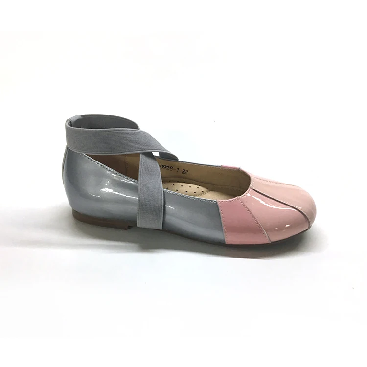 New and good-looking Girls shoe fashion Leather leisure Girls flats shoes ankle elastic closure kids shoes