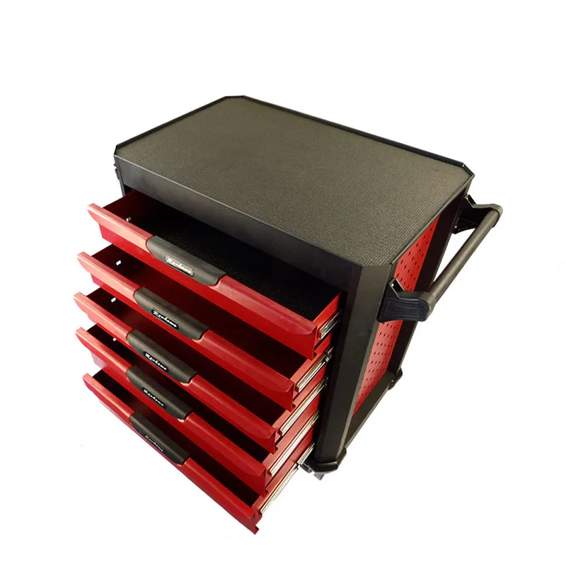 Movable Tool Trolley Red Iron Empty Tool Box