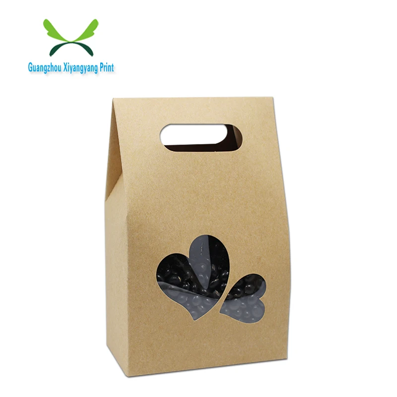 
China Manufacturer Wholesale Brown Paper Bag Take Away Kraft Food Paper Bag 