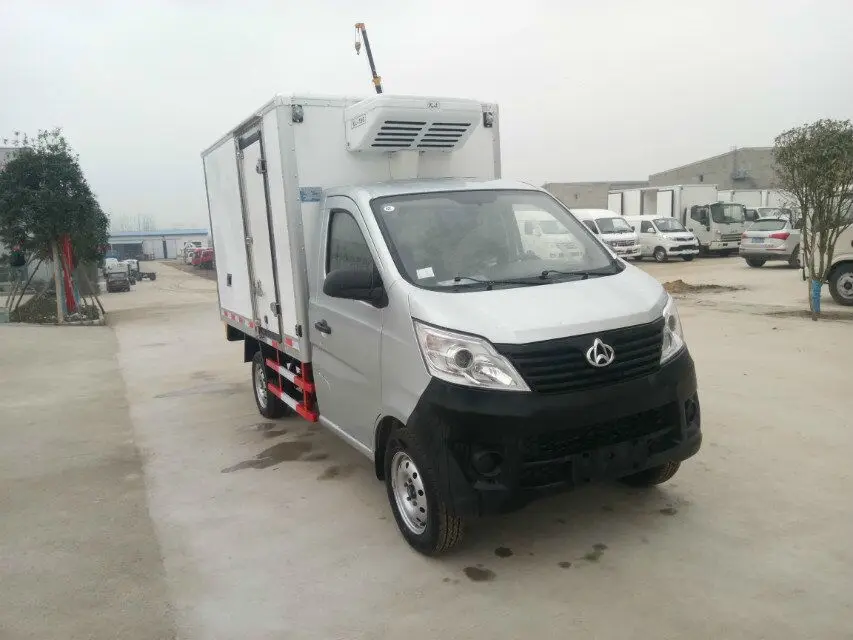 China brand changan 2ton mini refrigerator van truck