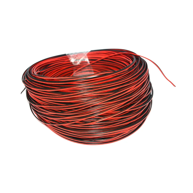 2-контактный черный провод AMG22, Светодиодная лента, разъем, черный, красный удлинитель постоянного тока