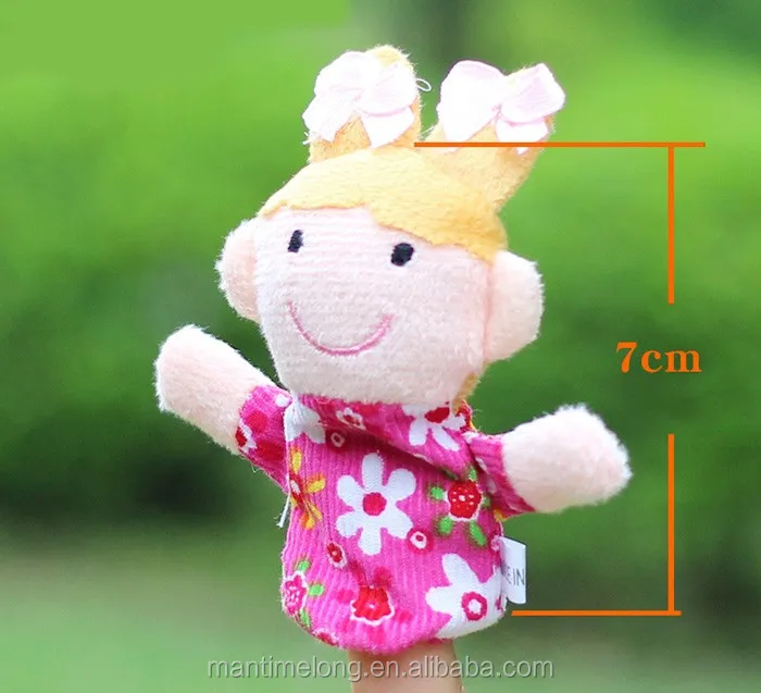Family Plush cloth art finger puppets hand puppets toys parent-child