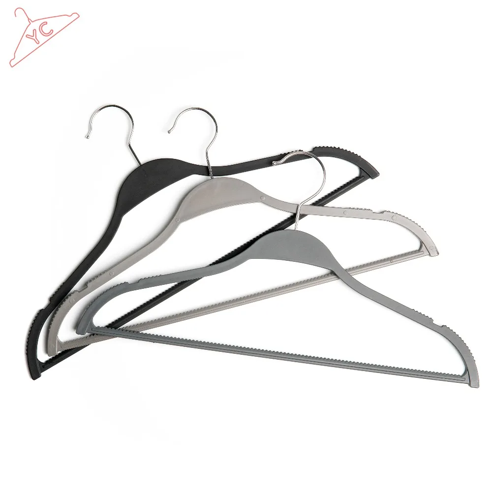 Slim heavy-duty multifunctional deluxe plastic hanger