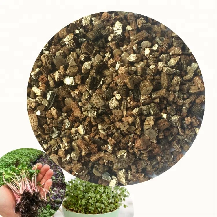 Растительная смесь, коричневатая, золотая, цветная вермикулит для микрозелени