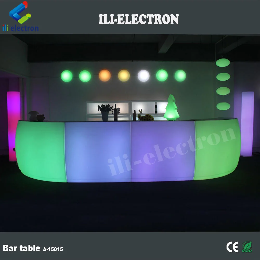 PE Plastic led lighting furniture led portable bar