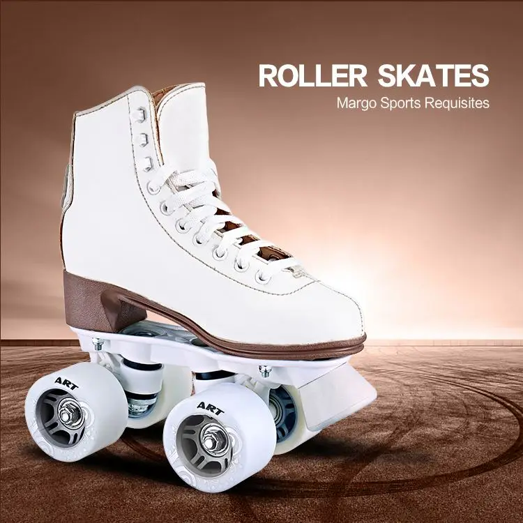 New Style Fashionable Artistic Cheap Adjustable Indoor Double Row Quad Roller Skates