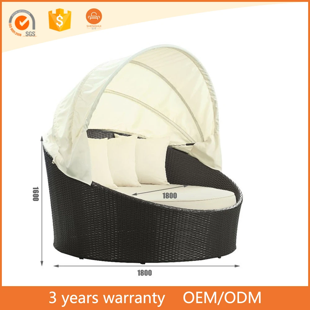 
Luxury Lazy Bone Gazebo Rattan Sofas For Poolside Outdoor Furniture 