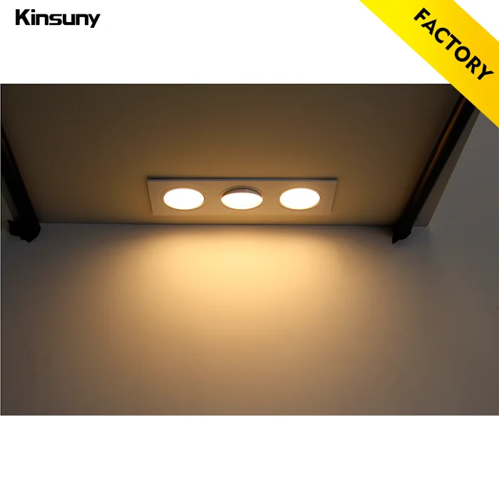 Tiltable LED Indoor Lighting LED Square Downlight by Kinsuny Factory