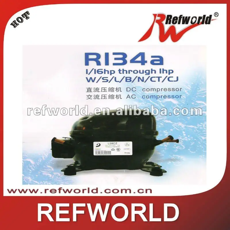R134a холодильник 12V DC компрессор для мини-холодильника