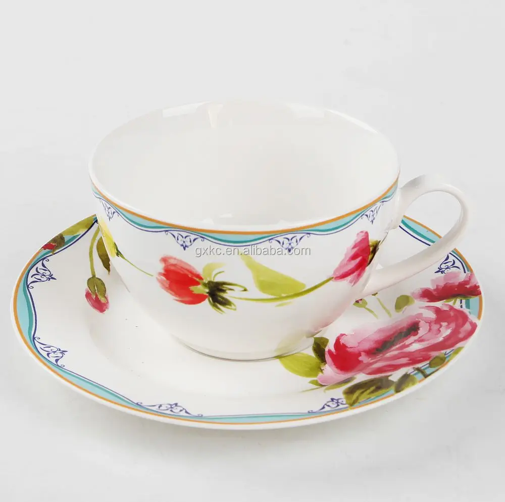 Новая керамическая фарфоровая боковая тарелка 8 дюймов с цветочными мотивами