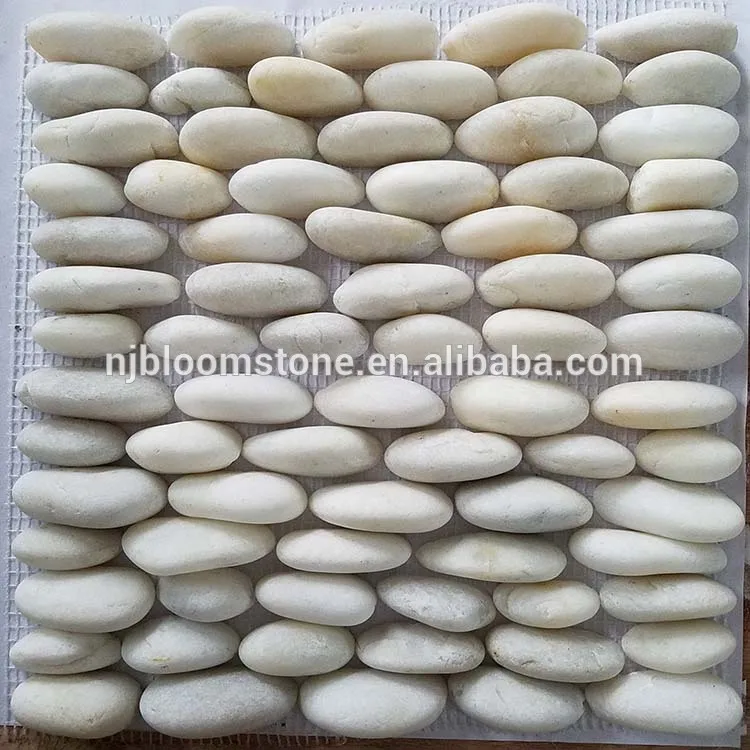
cheap standing pebble shaped mosaic tile for decoration 
