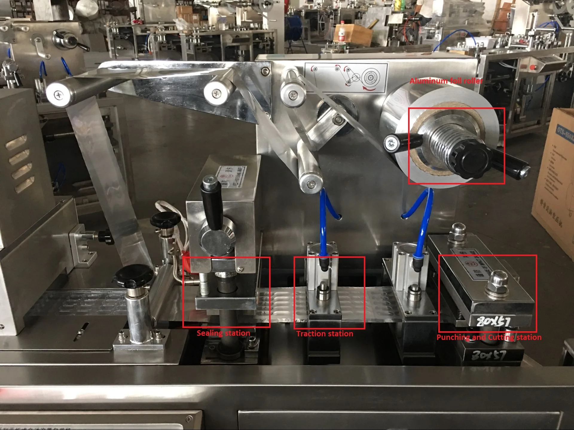 
DPP80 Pharmaceutical Aluminum Plastic Capsule Auto Blister Packing Machine 