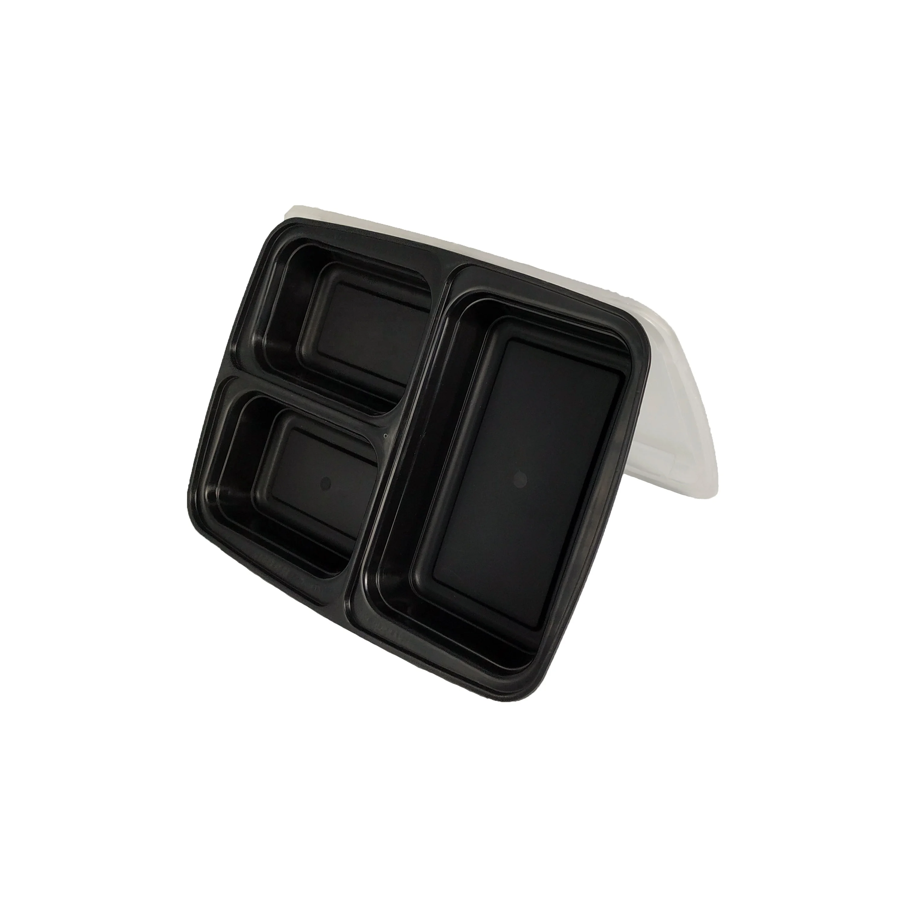 Wholesale Plastic Black Microwave Safe Bento Food Delivery / Transport Containers / Lunch Boxes