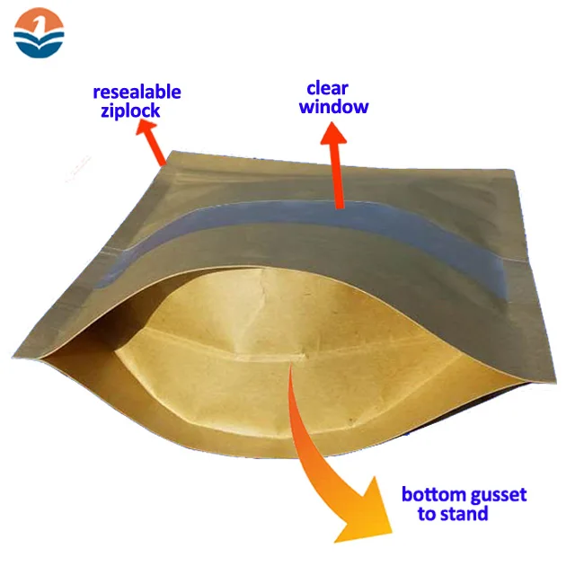 New Design High Quality Dry Fruit Doypack New Kraft Paper