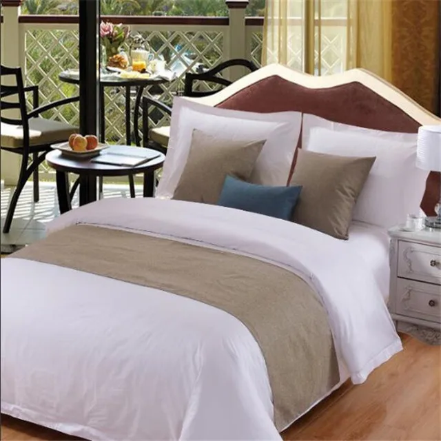 
Hotel Bedding Set Decorative Bed Runner And Cushion Set 