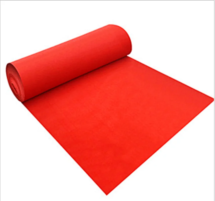 Factory custom red carpet non-woven fabric for exhibition celebration