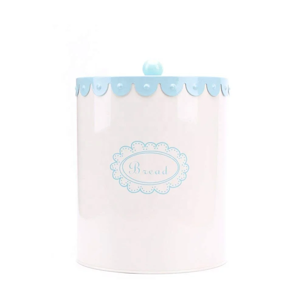Kitchen Bread Box,Tea,Coffee,Sugar Storage box Set/Food Storage Containers with Air Tight Metal Lids