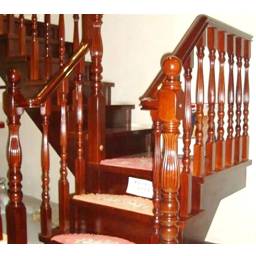 
High Quality Wholesale Custom Professional Interior Safety Solid Wood Modern Stair Handrail 