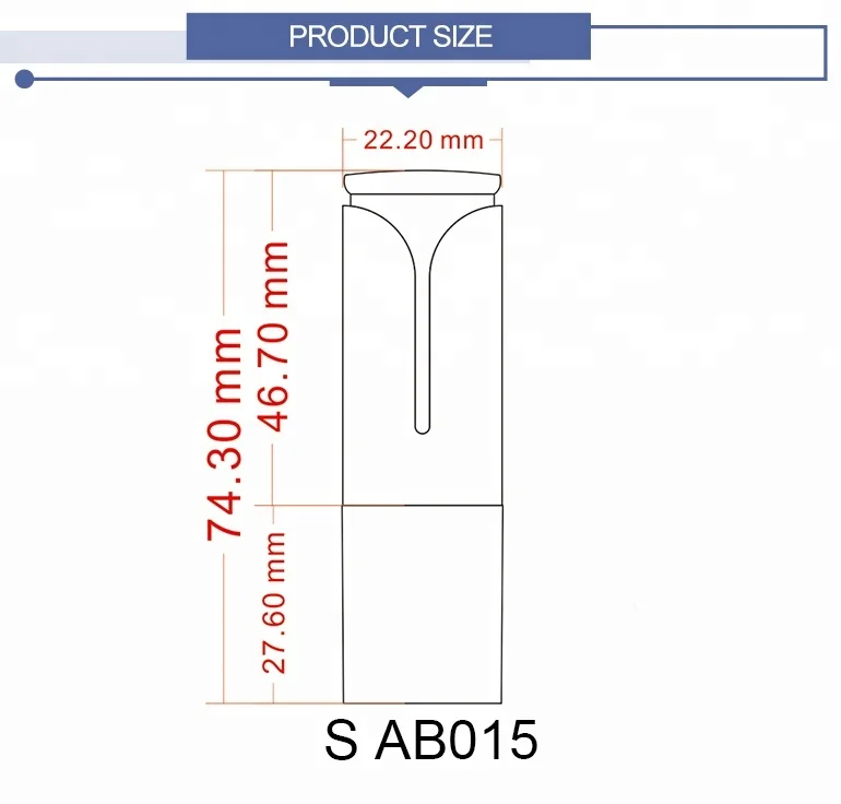 Cosmetic packaging empty container plastic lipstick tube